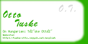 otto tuske business card